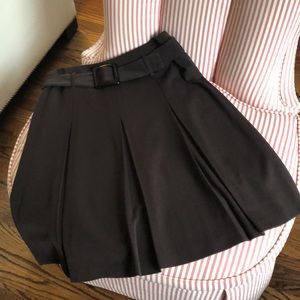 Insight Chocolate Brown Pleated Skirt , Size 6